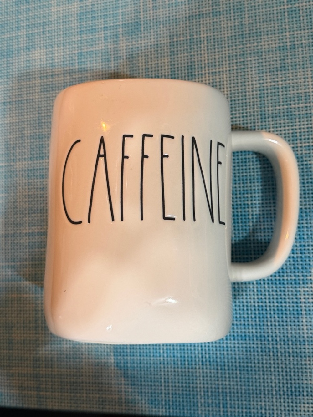 Caffeine Ceramic Coffee Mug - White